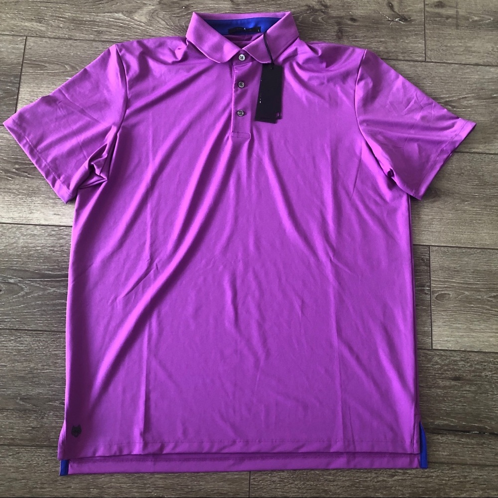 NWT GREYSON (RLX)  Purple MEN'S GOLF POLO SHIRT